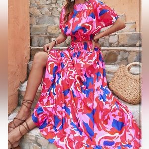 Summer skirt and top set